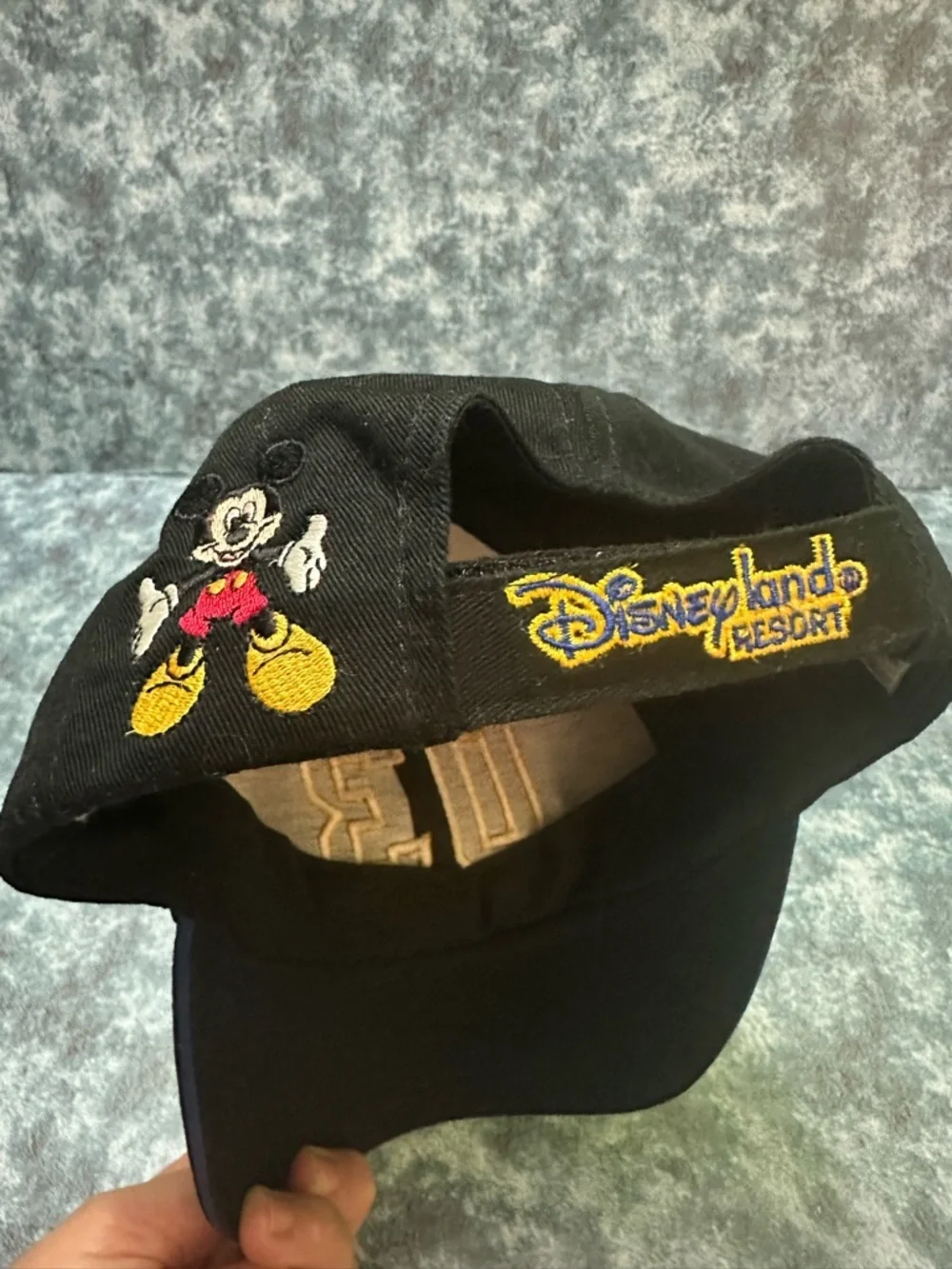 Disney Kids Mickey Mouse Black Cotton Hat with Embroidered Logo